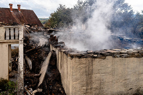 Professional Fire Damage Removal technician working in Dublin, VA